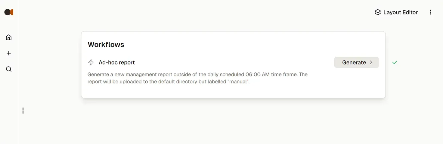 Run an n8n workflow via a DataTabs button